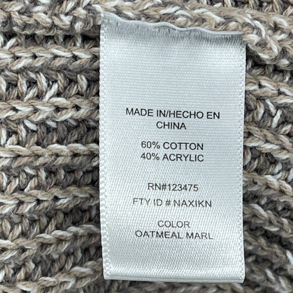 ELLEN TRACY Sweater XL Linda Allard Pullover Cotton Blend Tunic Hi Low Brown VTG - Picture 10 of 14